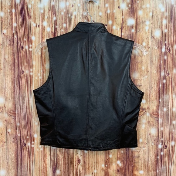 Apostrophe 100% Leather Vest Size 10 Very Soft - Picture 2 of 7
